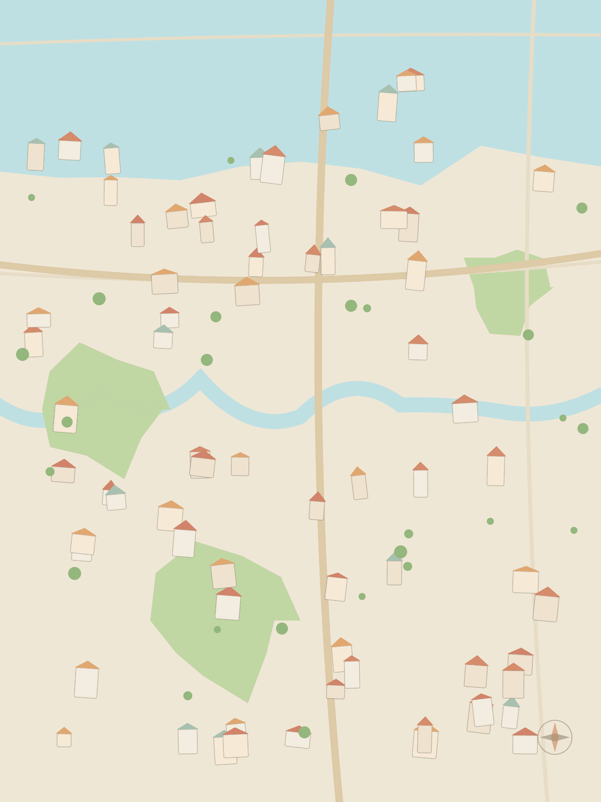 Illustrated keepsake map of Nantucket
